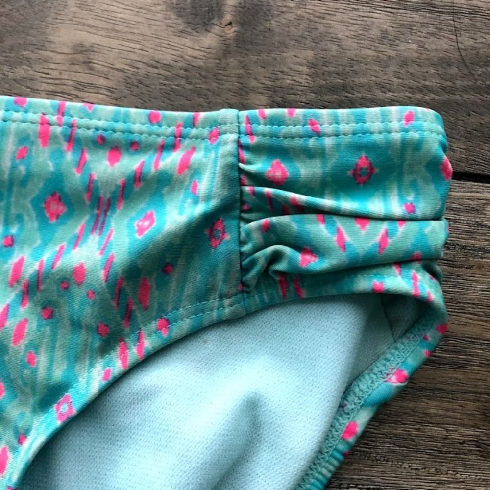 Xhilaration Turquoise Swim Bottoms Size 10-12 Kids - Picture 3 of 5